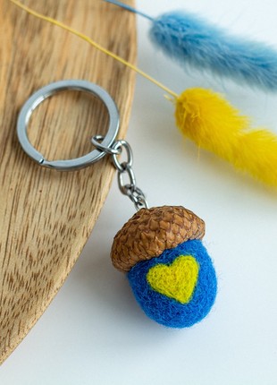 Handmade keychain "With Ukraine in the heart"4 photo
