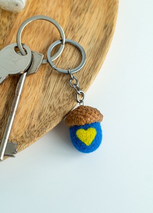 Handmade keychain "With Ukraine in the heart"3 photo