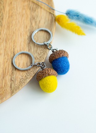 Handmade keychains "With Ukraine in the heart" set of 28 photo