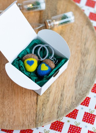 Handmade keychains "With Ukraine in the heart" set of 27 photo