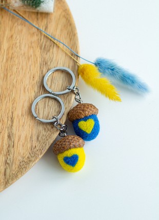 Handmade keychains "With Ukraine in the heart" set of 29 photo