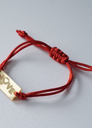 Bracelet "LOVE" by ARNO on a silk cord1 photo
