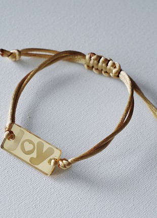 Bracelet "JOY" by ARNO on a silk cord1 photo