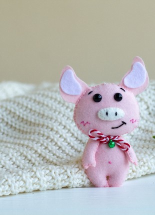 Christmas pig ornament3 photo