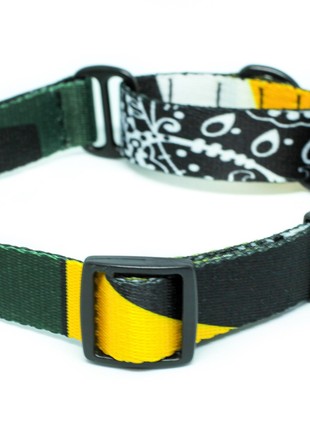 Martingale dog collar nylon BAT&RO "Gangsta" L (45-55cm)2 photo