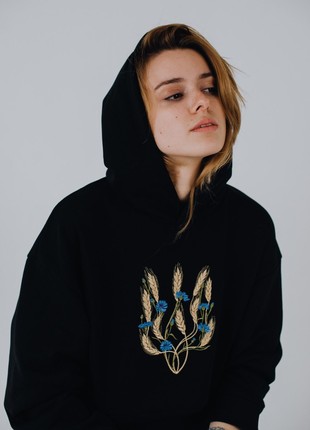 Hoodie Oversize "Golden Trident" (center)2 photo