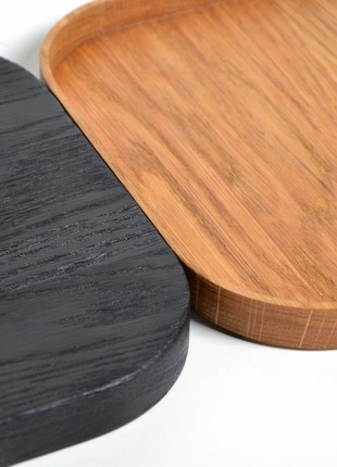 Black Cutting Board, Custom Black Serving Board, Burnt wood6 photo