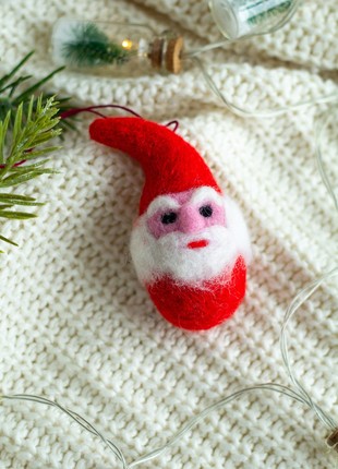 Wool Santa Claus ornament1 photo