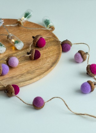 Christmas acorns garland3 photo