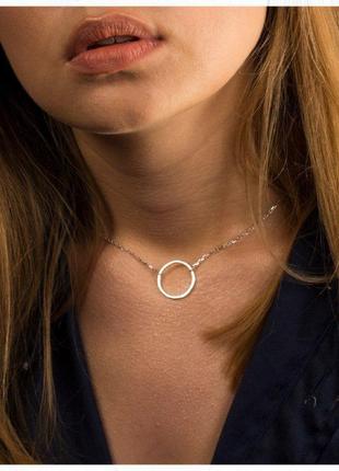 Necklace thin circle