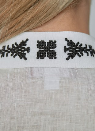 Rubatka Rampage white with embroidery (linen)4 photo
