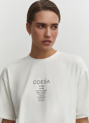 T-shirt with Odesa print in milk