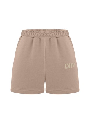 Shorts in beige with Lviv print1 photo