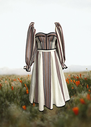 Corset and Skirt with Ukrainainian ornament (suit)