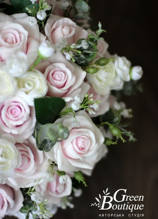 Luxurious interior bouquet of soap roses5 photo