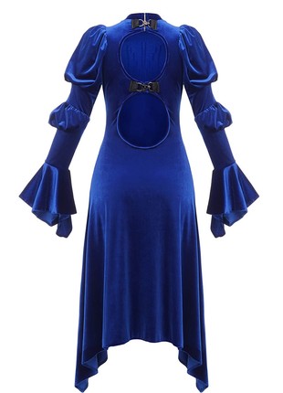 Blue velvet fancy dress3 photo