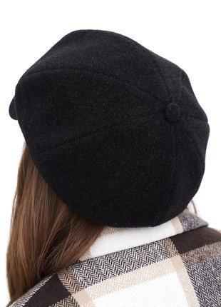 Women's top newsboy hat 8 panel baker boy paperboy cap grey9 photo