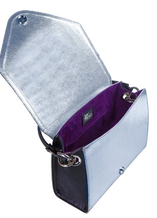 Silver BoxBag ARNO made of genuine leather3 photo