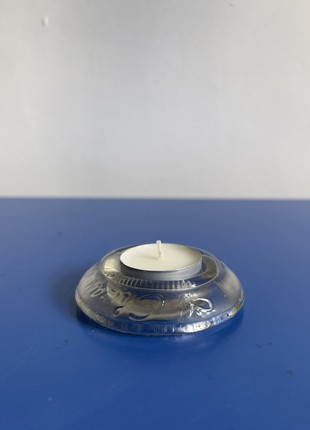 Candlestick made of recycled glass5 photo