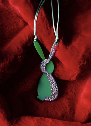 "Shining rabbit" pendant inlaid with Swarovski1 photo