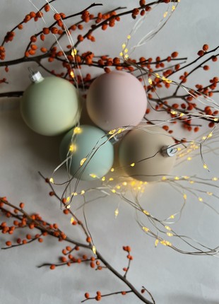 A set of Christmas decorations Fruit marshmallow, 80 mm2 photo