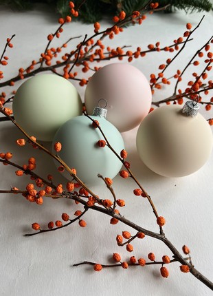 A set of Christmas decorations Fruit marshmallow, 80 mm3 photo