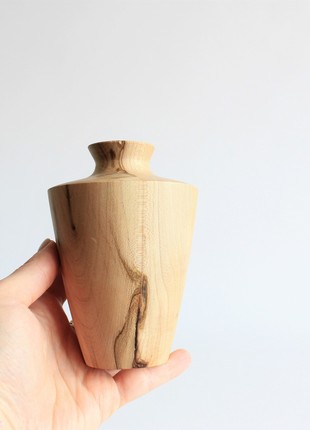 Handmade rustic vase, unique wooden decorative vase for home decoration8 photo