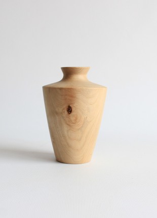 Handmade rustic vase, unique wooden decorative vase for home decoration9 photo