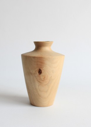 Handmade rustic vase, unique wooden decorative vase for home decoration6 photo