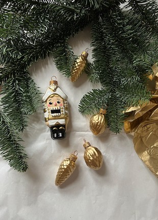 A set of Christmas tree decorations Nutcracker