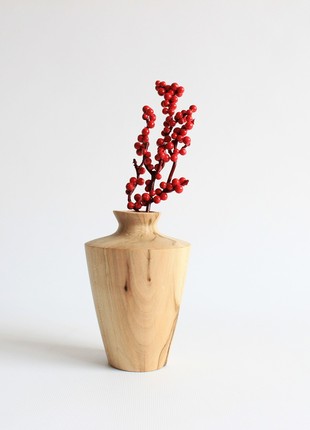Handmade rustic vase, unique wooden decorative vase for home decoration1 photo