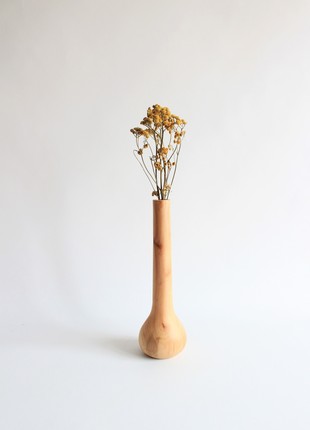 Tall decorative vase handmade, light wooden scandinavian decor10 photo