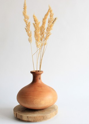 Decorative bud vase handmade, rustic wooden vase2 photo
