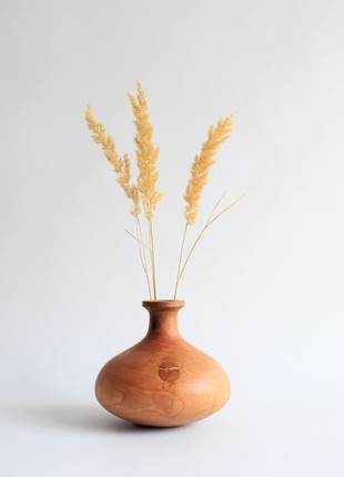 Decorative bud vase handmade, rustic wooden vase4 photo