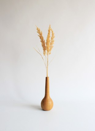 Small decorative vase, handmade wooden rustic decor5 photo