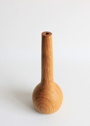 Small decorative vase, handmade wooden rustic decor7 photo