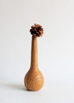 Small decorative vase, handmade wooden rustic decor3 photo