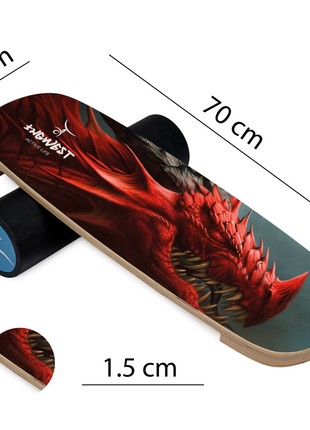 Balance board InGwest Red Dragon (Balance Board Training System) with anti-slip roller4 photo
