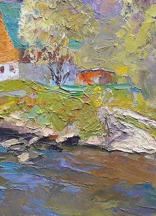 Oil painting Mountain stream Serdyuk Boris Petrovich nSerb3263 photo