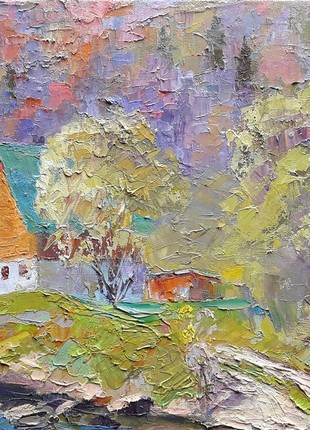 Oil painting Mountain stream Serdyuk Boris Petrovich nSerb3265 photo
