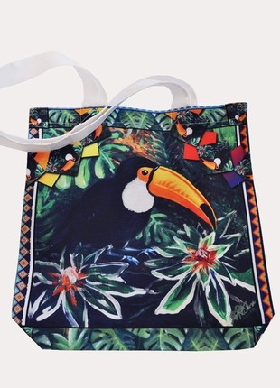 Shopper bag " toucans,,, Ukrainian artist Art Sana2 photo