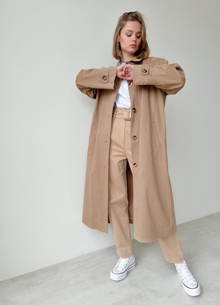 Classic oversize Trench coat - Camel