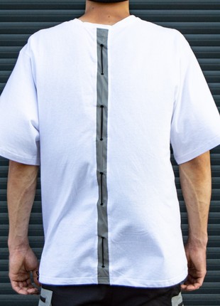 Oversized T-shirt OGONPUSHKA Pants with reflective white2 photo