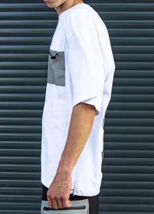 Oversized T-shirt OGONPUSHKA Pants with reflective white5 photo