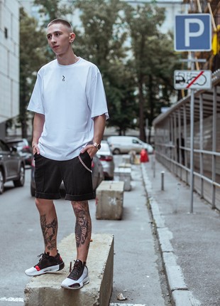 Corduroy shorts for men OGONPUSHKA Edge black2 photo