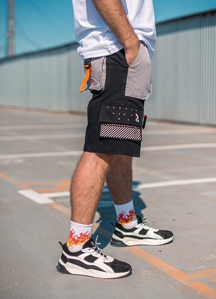 Tsargo shorts for men OGONPUSHKA Sling with reflective black2 photo