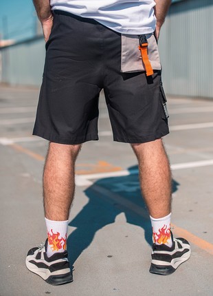 Tsargo shorts for men OGONPUSHKA Sling with reflective black3 photo