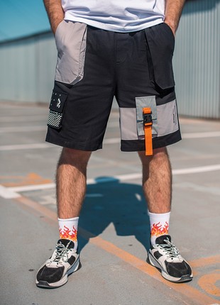 Tsargo shorts for men OGONPUSHKA Sling with reflective black9 photo