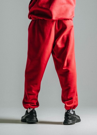 Warm sports suit oversized OGONPUSHKA Scale 2.0 wine red5 photo