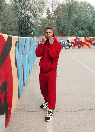 Oversized sports suit OGONPUSHKA Scale 2.0 red